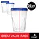 Stock Your Home 32oz Plastic Containers with Twist Top Lids 3 Pack Quart Freezer Containers for Leftovers Airtight Reusable Soup Storage Microwave Dishwasher Safe