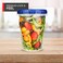 Stock Your Home 32oz Plastic Containers with Twist Top Lids 3 Pack Quart Freezer Containers for Leftovers Airtight Reusable Soup Storage Microwave Dishwasher Safe