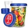 Stock Your Home 32oz Plastic Containers with Twist Top Lids 3 Pack Quart Freezer Containers for Leftovers Airtight Reusable Soup Storage Microwave Dishwasher Safe
