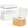 TBMAXS Flour Sugar Storage Containers 2Pack 29 Qt 475 Qt Food Storage Container with PoptoFlip Lids for Rice Dog Food Dog Treat Storage Kitchen Organizers and Storage