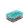 TIAN CHEN Refrigerator Organizer Bin Plastic Food Storage Containers with Lid 3Layer BPA free Stackable Food Organizer Keeper for Snack Vegetables Meat Fish Bacon green