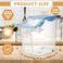 Umigy 4 Pack Rice Storage Container With Wheels Plastic Airtight Lid Flour Container Bin for Dog Pet Cereal Grain Dry Food 15 Liter 30 lbs