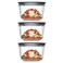 Utensilux Rubber Maid Premier 7 Cup Premier Flex Seal Food Storage Set 3 Tritan Containers 3 Grey Flex and Seal Lids 6 Piece Bundle Set Bundle