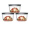 Utensilux Rubber Maid Premier 7 Cup Premier Flex Seal Food Storage Set 3 Tritan Containers 3 Grey Flex and Seal Lids 6 Piece Bundle Set Bundle