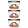 Utensilux Rubber Maid Premier 7 Cup Premier Flex Seal Food Storage Set 3 Tritan Containers 3 Grey Flex and Seal Lids 6 Piece Bundle Set Bundle