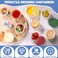 Yomarket 12pcs 2 oz Salad Dressing Container Reusable Condiment Containers Sauce Cups with Leakproof Lids Small Plastic Food Storage Dip Containers for Lunches Freezer Microwave Dishwasher Safe