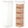 Youngever 2 Pack Plastic Cookie Containers Cookie Jars Cookie Cracker Biscuit Storage Container Food Storage Containers with Lid Square