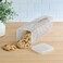 Youngever 2 Pack Plastic Cookie Containers Cookie Jars Cookie Cracker Biscuit Storage Container Food Storage Containers with Lid Square
