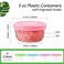 Zezzxu 5 oz Small Freezer Storage Containers with Screw Lids 12 Pack Reusable Plastic Food Jars Stackable Deli Containers Microwave Freezer Safe