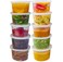 DuraHome Deli Containers with Lids Leakproof 40 Pack BPAFree Plastic Microwaveable Clear Food Storage Container Premium HeavyDuty Quality Freezer Dishwasher Safe 16 oz