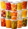 Pantry Value 32 oz 24 Count Plastic Food Storage Deli Containers with Lids Disposable Soup Containers With Lids Perfect for Storing Soups Sauces and Snacks