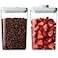 Melovom Pop Food Storage Containers Set Airtight Food Storage Containers with Pop Lids Kitchen Pantry Organization and Storage BPA Free 2 x 28Qt