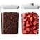 Melovom Pop Food Storage Containers Set Airtight Food Storage Containers with Pop Lids Kitchen Pantry Organization and Storage BPA Free 2 x 28Qt