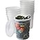 Avant Grub Food Storage Containers BPAFree Plastic Deli Grade with Leakproof Lids 12ct Durable 32 Oz Microwave and Freezer Safe Containers for Takeout Meal Prep Storage Keeps Food Fresh Longer