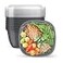 Bentgo Prep 1Compartment Bowls with Custom Fit Lids Reusable Microwaveable Durable PFAS BPAFree Freezer and Dishwasher Safe Meal Prep Food Storage 10 Bowls 10 Lids Graphite