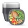 Bentgo Prep 1Compartment Bowls with Custom Fit Lids Reusable Microwaveable Durable PFAS BPAFree Freezer and Dishwasher Safe Meal Prep Food Storage 10 Bowls 10 Lids Graphite