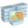 Bentgo Prep 20Piece 1Compartment Reusable Meal Prep Containers with Lids PFAS BPA Free Materials Durable Microwave Freezer Dishwasher Safe To Go Food Storage Sky
