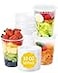 SHOPDAY DeliContainerswithLids32 Oz 50 Sets PlasticFoodStorageContainerswithAirtightLids FreezerContainersforMealPrep SoupContainerforOvernight Oats ToGoContainer