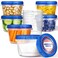Stock Your Home 16oz Plastic Containers with Twist Top Lids 10 Pack 2 Cup Freezer Containers with Lids for Leftover Food Airtight Reusable Soup Containers Microwave and Dishwasher Safe