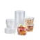 FULING 50 Set 16 oz Plastic Deli Disposable Food Storage Containers With Airtight Lids