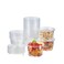 FULING 50 Set 16 oz Plastic Deli Disposable Food Storage Containers With Airtight Lids