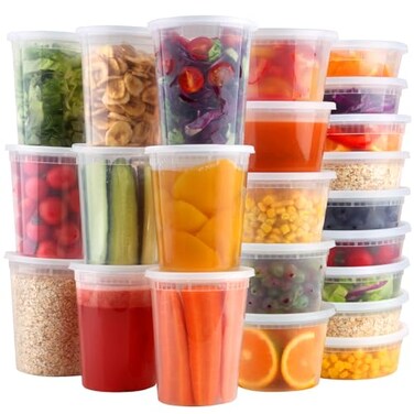 HTMZ Deli Containers with Lids 81632oz 48 Sets 81632oz 16 Each