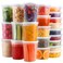 HTMZ Deli Containers with Lids 81632oz 48 Sets 81632oz 16 Each