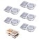 Nsacxa 5PCS Double Compartment Condiment Container 2 Compartment Snack Containers for Condiments or Dips Double Condiment Containers with Lids Double Compartment Snack Container 5PCS