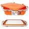 Drip EZ Collapsible BBQ Prep Tubs 2Piece Set For Meal Prep Marinating Food Storage Includes Cutting Board Lid 2 XL Orange