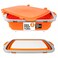 Drip EZ Collapsible BBQ Prep Tubs 2Piece Set For Meal Prep Marinating Food Storage Includes Cutting Board Lid 2 XL Orange