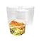 Green Direct 64 oz Plastic Round Deli Containers with Lids Freezer Safe BPAFree Disposable Food Storage for Soups Ice Cream and Meal Prep Pack of 8