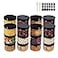 zmybcpack 24 Pack 8 OZ Round Clear Plastic Jars With Lids A Spatula A Pen Labels BPA Free PET Container for Cosmetics Cream Bathroom Kitchen Gifts Travel Plastic Slime Storage Jars