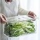 SANNO Vegetable Fruit Containers Fridge ContainersFreezer Produce Saver Refrigerator Organizer Bins with Vented Lids And Drain Tray For Pantry Fridge Freezer Cabinet Kitchen Organization