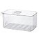 SANNO Vegetable Fruit Containers Fridge ContainersFreezer Produce Saver Refrigerator Organizer Bins with Vented Lids And Drain Tray For Pantry Fridge Freezer Cabinet Kitchen Organization