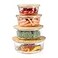 Crutello Glass Meal Prep Containers with Bamboo Lids 4 Pack Airtight Clear Food Storage Canisters for Kitchen Organization A FamilyOwned American Brand