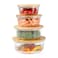 Crutello Glass Meal Prep Containers with Bamboo Lids 4 Pack Airtight Clear Food Storage Canisters for Kitchen Organization A FamilyOwned American Brand
