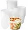 Avant Grub Deli Grade BPAFree 16oz Plastic Containers with Lids 48ct Leakproof Microwavable Portion Container for ToGo Orders Food Prep and Storage Reusable Takeout Cups for Restaurant Cafe and Cateri