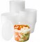 Avant Grub Deli Grade BPAFree 16oz Plastic Containers with Lids 48ct Leakproof Microwavable Portion Container for ToGo Orders Food Prep and Storage Reusable Takeout Cups for Restaurant Cafe and Cateri