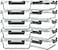 KOMUEE 10 Packs 30 oz Glass Meal Prep ContainersGlass Food Storage Containers with LidsAirtight Lunch Bento BoxesMicrowaveFreezer and DishwasherGray