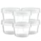 ELEGANT DISPOSABLES 4 Ounce 20 Pack Clear Twist cap Containers With Clear Screw on Lids Twist Top Food Storage Freezer Containers