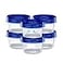 ELEGANT DISPOSABLES Twist Top Containers Small Food Storage Containers Blue Screw on Lid Reusable Stackable Leakproof Airtight Pack of 204 oz containers
