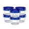 ELEGANT DISPOSABLES Twist Top Containers Small Food Storage Containers Blue Screw on Lid Reusable Stackable Leakproof Airtight Pack of 204 oz containers