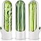 Lallisa Herb Saver Pod Herb Keeper Vegetable Fresh Cilantro Containers for Refrigerator Keeping Bottle Herb Preserver for Mint Fridge Storage Keeps Greens Fresh for 23 Weeks 3 Pcs