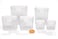 Progressive ProKeeper Bakers Airtight Kitchen Storage Canister Container Set for Flour Sugar More Keeps Ingredients Fresh with Accessories White 6 Piece