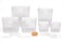 Progressive ProKeeper Bakers Airtight Kitchen Storage Canister Container Set for Flour Sugar More Keeps Ingredients Fresh with Accessories White 6 Piece
