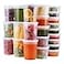WGCC Deli Containers with Lids 48 Sets Disposable Soup Containers 8oz 16oz 32oz Plastic Containers with Lids Food Container Leakproof BPA FreeMicrowaveFreezerDishwasher Safe