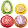 T-Raputa TRaputa Avocado Saver and Tomato Holder Set of 4 Reusable Storage Containers for Fridge Ideal for Garlic Onions Lemons and Potatoes