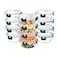 GULFLIN 12 Pack Small Glass Food Storage Containers with Lids Airtight 13oz LeakProof Meal Prep Containers Set Freezer to Microwave Safe Dishwasher Safe