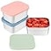 Caperci 3Pack Stainless Steel Snack Containers with Silicone Lids 10oz Reusable Small Food Storage Containers for Snacks Deli Foods LeakProof Easy Open BPAFree 290ML