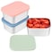 Caperci 3Pack Stainless Steel Snack Containers with Silicone Lids 10oz Reusable Small Food Storage Containers for Snacks Deli Foods LeakProof Easy Open BPAFree 290ML